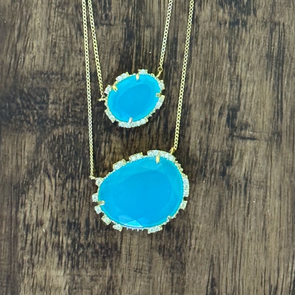 Anthropologi double stone pendant necklace - Picture 6 of 11